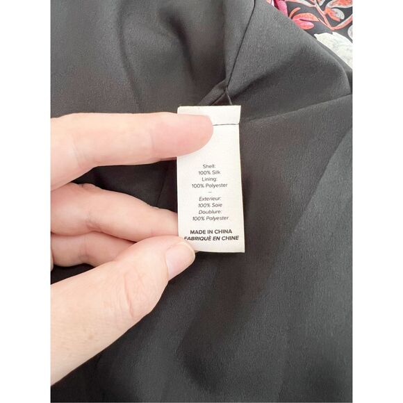Cinq a Sept Womens Multicolor Floral Print Julian Silk Dress Size 4 - Picture 8 of 10